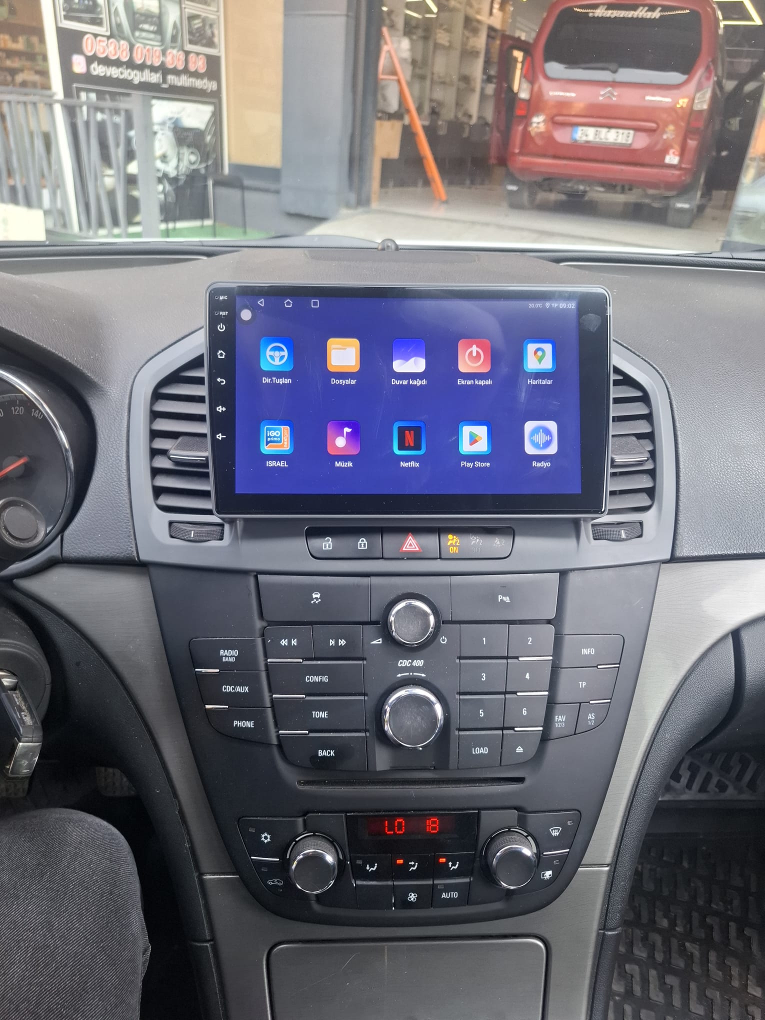 Opel İnsignia Android Multimedya 4Gb ram 64Gb Hafıza