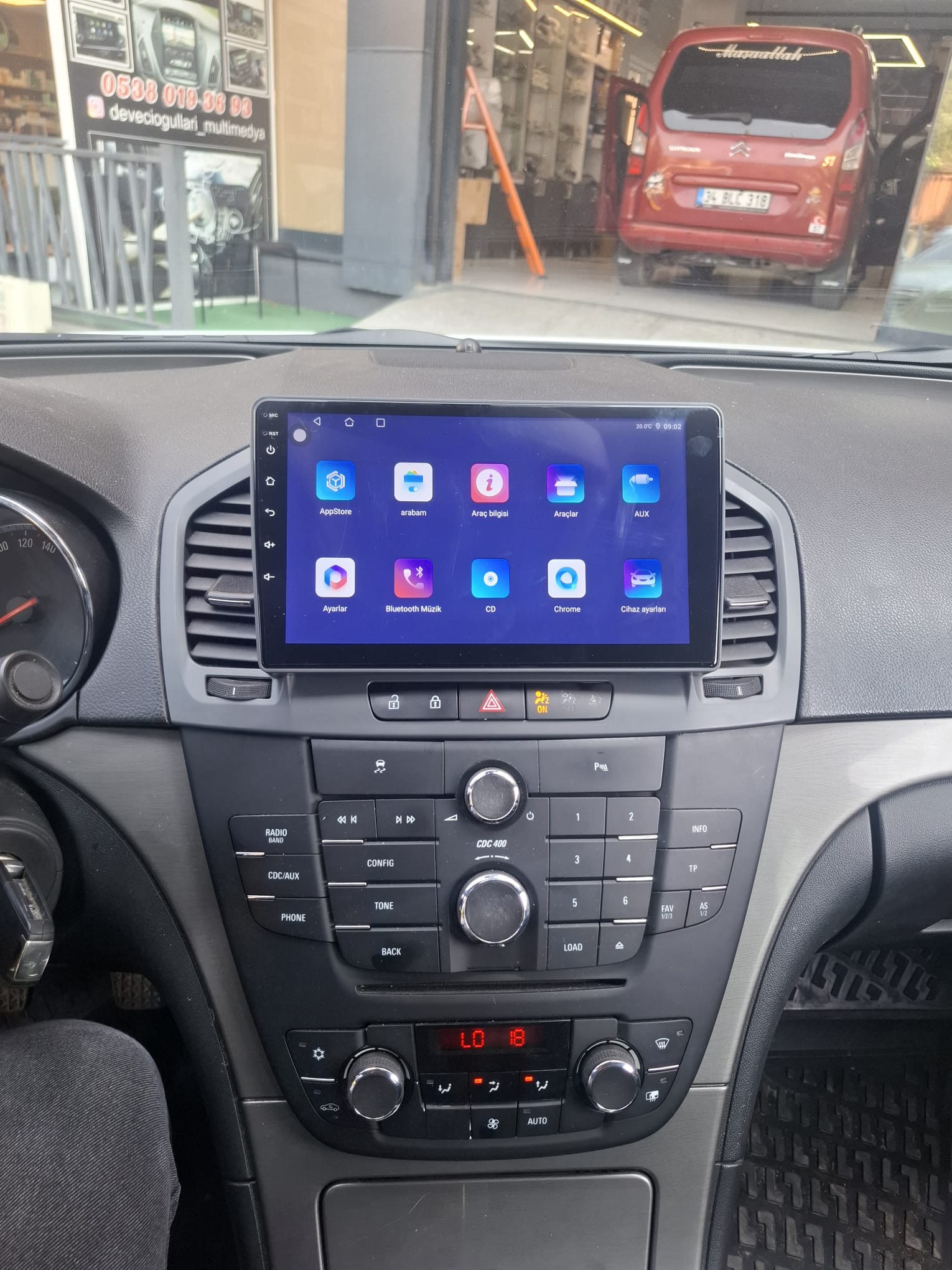 Opel İnsignia Android Multimedya 4Gb ram 64Gb Hafıza