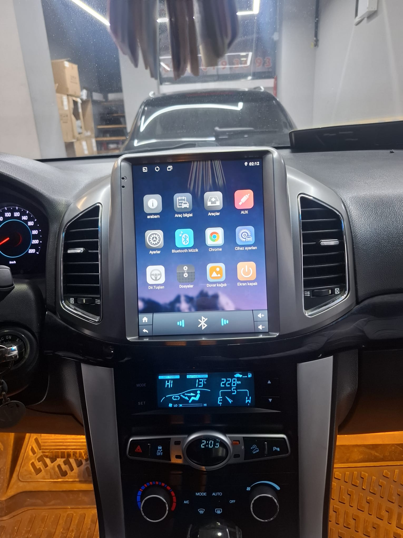 Chevrolet Captiva Tesla Android Multimedya 4Gb ram 64Gb Hafıza